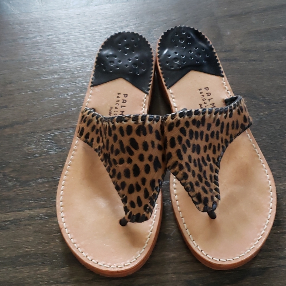 Leopard sandals